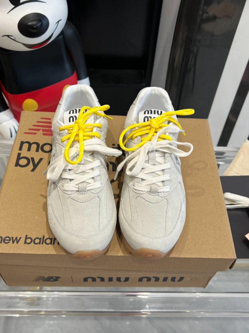 ✨ Authentic Miu Miu x New Balance Off-White Suede Sneakers